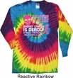 Mens Shirt Halloween Scary Long Sleeve Tie Dye Tee T-shirt