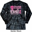 Mens Shirt Halloween Scary Long Sleeve Tie Dye Tee T-shirt