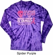 Mens Shirt Halloween Scary Long Sleeve Tie Dye Tee T-shirt