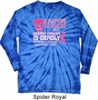 Mens Shirt Halloween Scary Long Sleeve Tie Dye Tee T-shirt