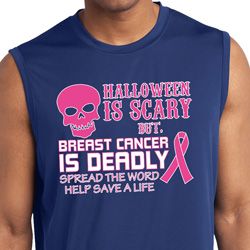 Mens Shirt Halloween Scary Sleeveless Moisture Wicking Tee T-Shirt