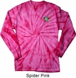 Mens Shirt Hippie Sun Patch Pocket Print Long Sleeve Tie Dye Tee