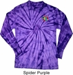 Mens Shirt Hippie Sun Patch Pocket Print Long Sleeve Tie Dye Tee