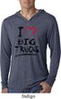 Mens Shirt I Love Big Trucks Lightweight Hoodie Tee T-Shirt