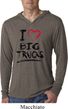 Mens Shirt I Love Big Trucks Lightweight Hoodie Tee T-Shirt