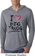 Mens Shirt I Love Big Trucks Lightweight Hoodie Tee T-Shirt