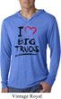 Mens Shirt I Love Big Trucks Lightweight Hoodie Tee T-Shirt