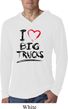 Mens Shirt I Love Big Trucks Lightweight Hoodie Tee T-Shirt