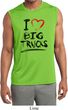 Mens Shirt I Love Big Trucks Sleeveless Moisture Wicking Tee T-Shirt