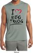 Mens Shirt I Love Big Trucks Sleeveless Moisture Wicking Tee T-Shirt