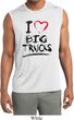 Mens Shirt I Love Big Trucks Sleeveless Moisture Wicking Tee T-Shirt