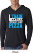 Mens Shirt I Train For Pizza Lightweight Hoodie Tee T-Shirt