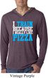 Mens Shirt I Train For Pizza Lightweight Hoodie Tee T-Shirt