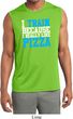 Mens Shirt I Train For Pizza Sleeveless Moisture Wicking Tee T-Shirt