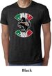 Mens Shirt Italian Stallion Burnout Tee T-Shirt