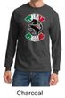 Mens Shirt Italian Stallion Long Sleeve Tee T-Shirt