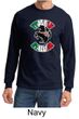 Mens Shirt Italian Stallion Long Sleeve Tee T-Shirt