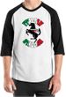 Mens Shirt Italian Stallion Raglan Tee T-Shirt