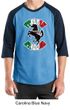 Mens Shirt Italian Stallion Raglan Tee T-Shirt