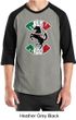 Mens Shirt Italian Stallion Raglan Tee T-Shirt