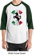 Mens Shirt Italian Stallion Raglan Tee T-Shirt