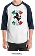 Mens Shirt Italian Stallion Raglan Tee T-Shirt