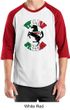 Mens Shirt Italian Stallion Raglan Tee T-Shirt