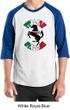 Mens Shirt Italian Stallion Raglan Tee T-Shirt