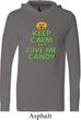 Mens Shirt Keep Calm and Give Me Candy Lightweight Hoodie Tee