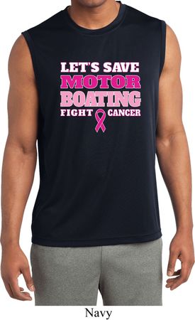 Mens Shirt Motor Boating Sleeveless Moisture Wicking Tee T-Shirt