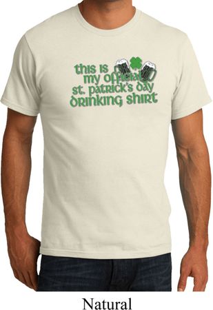 Mens Shirt My Official Drinking Shirt Organic Tee T-Shirt