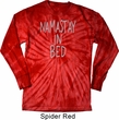 Mens Shirt Namastay In Bed Long Sleeve Tie Dye Tee T-shirt
