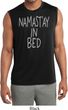 Mens Shirt Namastay In Bed Sleeveless Moisture Wicking Tee