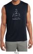 Mens Shirt Namaste Lotus Pose Sleeveless Moisture Wicking Tee T-Shirt