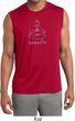 Mens Shirt Namaste Lotus Pose Sleeveless Moisture Wicking Tee T-Shirt