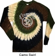 Mens Shirt Namaste Om Long Sleeve Tie Dye Tee T-shirt