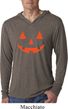 Mens Shirt Orange Jack O Lantern Lightweight Hoodie Tee T-Shirt