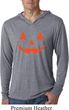 Mens Shirt Orange Jack O Lantern Lightweight Hoodie Tee T-Shirt