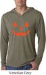 Mens Shirt Orange Jack O Lantern Lightweight Hoodie Tee T-Shirt