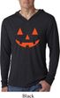 Mens Shirt Orange Jack O Lantern Lightweight Hoodie Tee T-Shirt