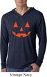 Mens Shirt Orange Jack O Lantern Lightweight Hoodie Tee T-Shirt
