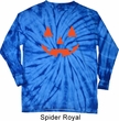 Mens Shirt Orange Jack O Lantern Long Sleeve Tie Dye Tee T-shirt