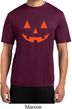 Mens Shirt Orange Jack O Lantern Moisture Wicking Tee T-Shirt