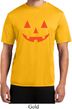 Mens Shirt Orange Jack O Lantern Moisture Wicking Tee T-Shirt