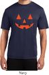 Mens Shirt Orange Jack O Lantern Moisture Wicking Tee T-Shirt