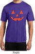 Mens Shirt Orange Jack O Lantern Moisture Wicking Tee T-Shirt