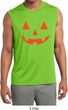 Mens Shirt Orange Jack O Lantern Sleeveless Moisture Wicking Tee