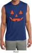 Mens Shirt Orange Jack O Lantern Sleeveless Moisture Wicking Tee