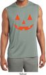 Mens Shirt Orange Jack O Lantern Sleeveless Moisture Wicking Tee