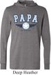 Mens Shirt Papa Lightweight Hoodie Tee T-Shirt